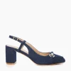 Hot Crest - Navy Heels
