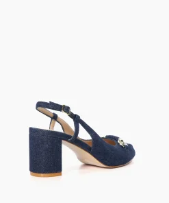 Hot Crest - Navy Heels