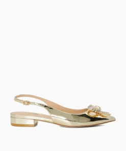 Cheap Happiest - Gold Ballet Pumps