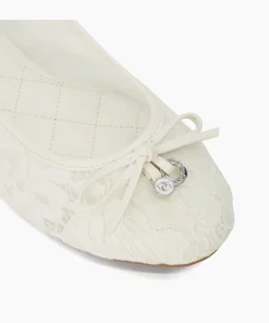 Sale Heartstring - Ivory Ballet Pumps