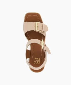 Shop Jenies - Blush Block Heeled Sandals