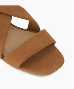 New Jerri - Camel Block Heeled Sandals