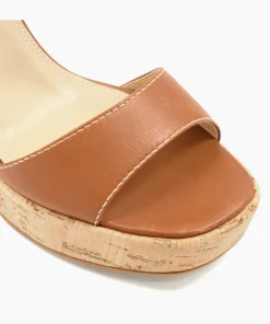 Discount Jodi - Tan Block Heeled Sandals
