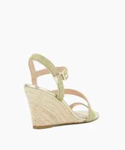 New Kaia - Gold Wedge Sandals