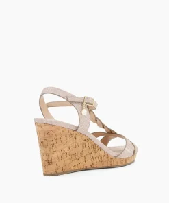 Sale Koala - Rose Gold Wedge Sandals