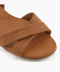 Discount Landie - Camel Wide Fit Sandals