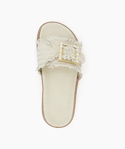 Hot Leileh - Ecru Flat Sandals