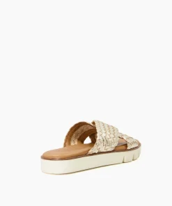 Sale Lexey - Gold Flat Sandals