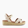 Store Linnie - Ecru Wedge Sandals