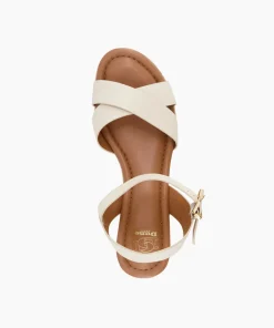 Store Linnie - Ecru Wedge Sandals