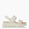 Store Location - Ecru Flat Sandals