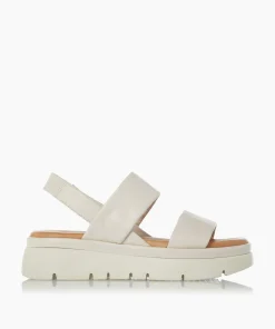 Store Location - Ecru Flat Sandals