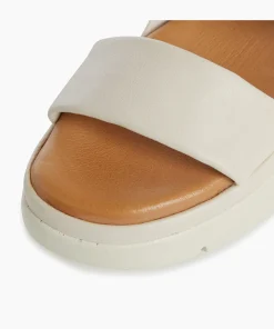 Store Location - Ecru Flat Sandals