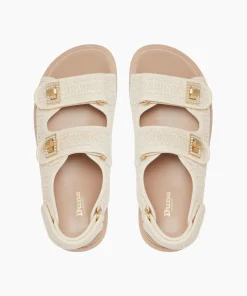 Flash Sale Lockstockk - Natural Flat Sandals