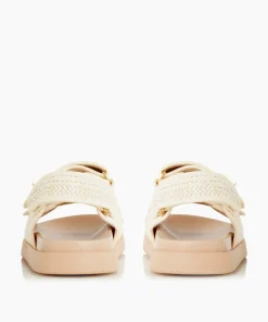 Flash Sale Lockstockk - Natural Flat Sandals