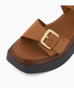 Best Sale Loells - Tan Flat Sandals