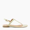 Best Sale Logics - Gold Flat Sandals