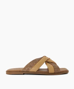 Hot Lossey - Camel Flat Sandals