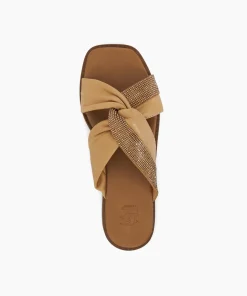 Hot Lossey - Camel Flat Sandals
