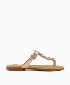Discount Louise - Ecru Flat Sandals