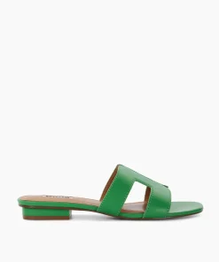Shop Loupe - Green Flat Sandals