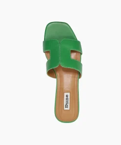 Shop Loupe - Green Flat Sandals