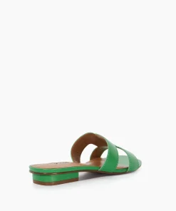 Shop Loupe - Green Flat Sandals