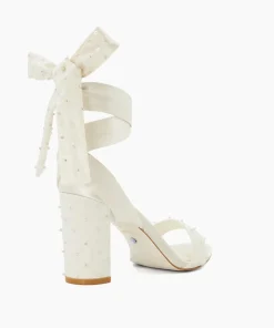 Shop Melodies - Ivory Block Heeled Sandals