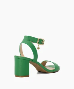 Cheap Memee - Green Block Heeled Sandals