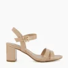 Online Merisa - Nude Block Heeled Sandals