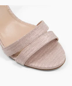 Cheap Merisa - Rose Gold Block Heeled Sandals
