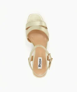 Outlet Molten - Gold Block Heeled Sandals