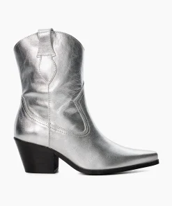 Hot Pardner 2 - Silver Western Cowboy Boots