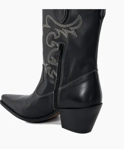 New Prickly - Black Western Cowboy Boots