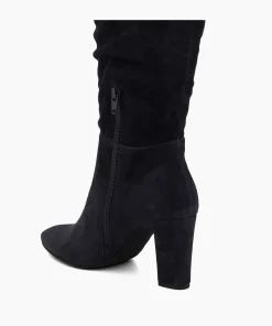 Fashion Stigma - Navy Knee High Boots
